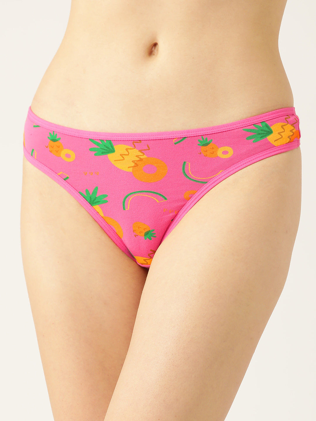 Women’s Printed Low Rise Thong Briefs (Pack of 3)