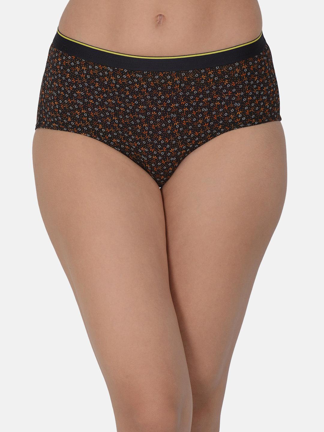 Women's Printed 4 way Stretch Hipster Brief Pack of 3 with Modal Fabric | MM-HIPSTER-PR001-3 | Leading Lady