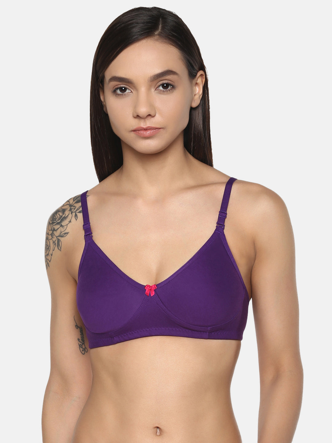 Purple T Shirt Bra