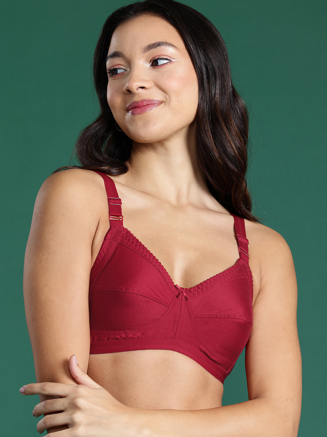 Maroon T Shirt Bra