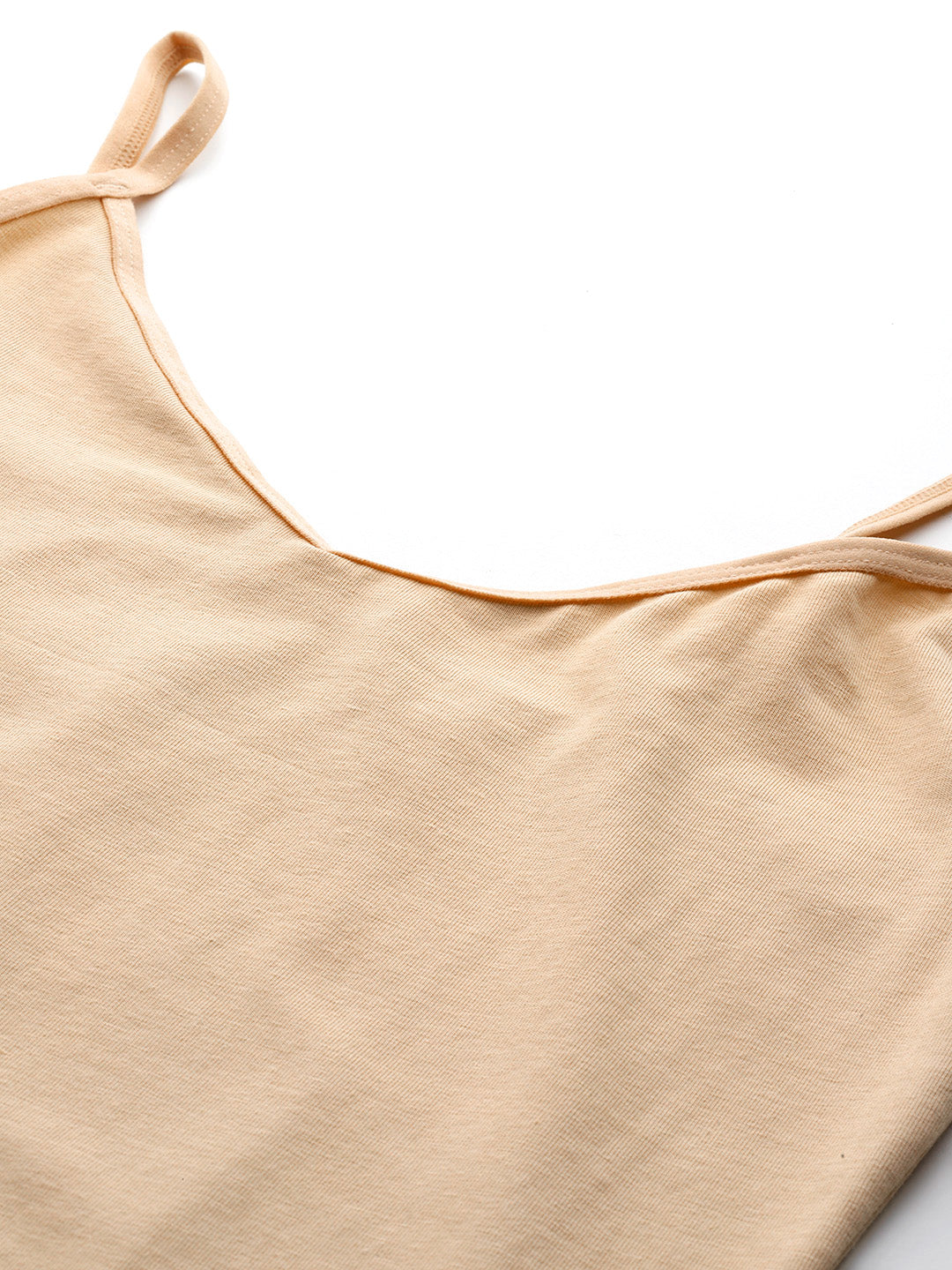 Leading Lady Women’s Solid V-Neck Sleeveless Cotton Camisole Regular Fit Tank Top [ LYC-01 ]
