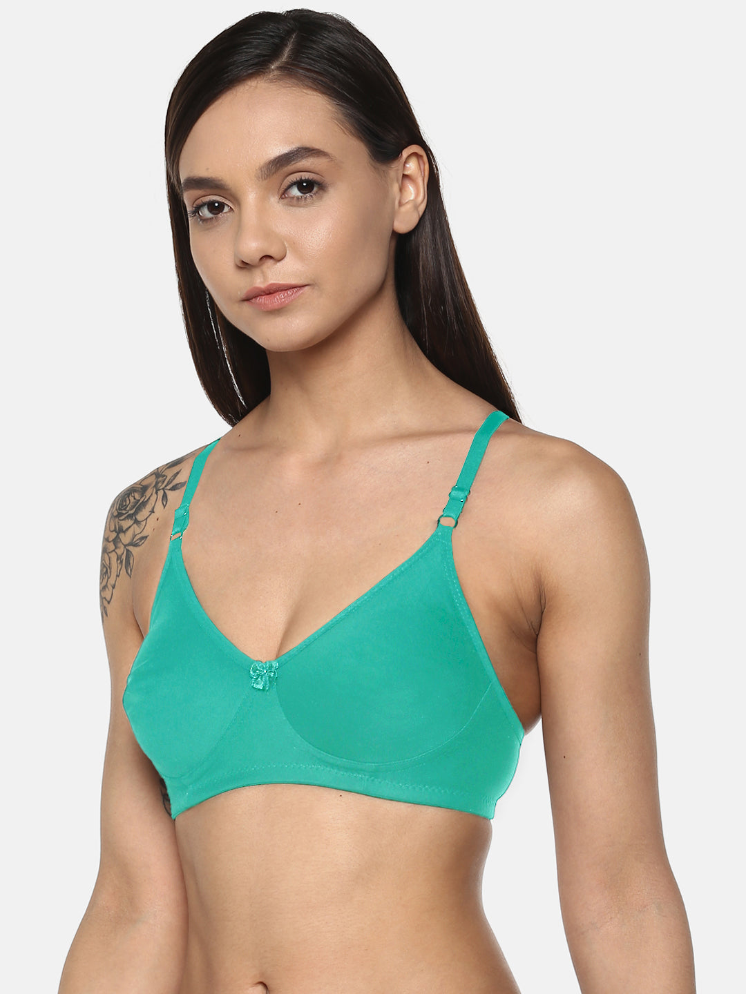 Green T Shirt Bra