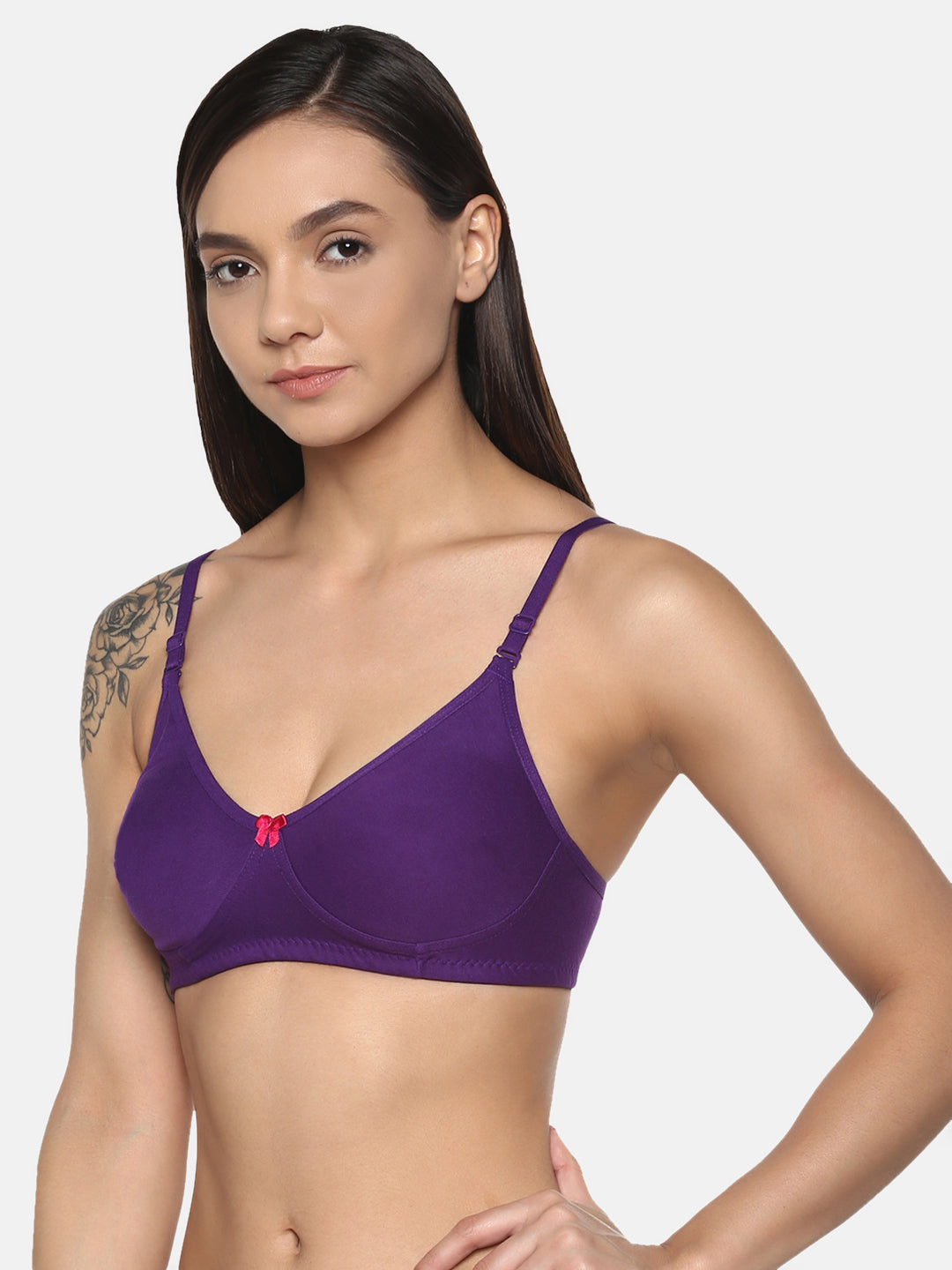 Purple T Shirt Bra