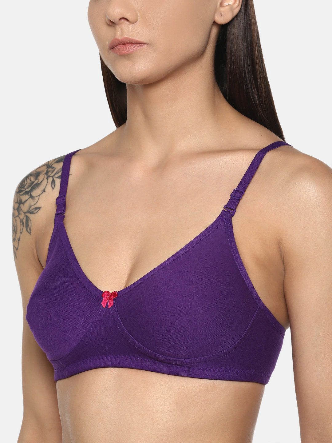 Purple T Shirt Bra