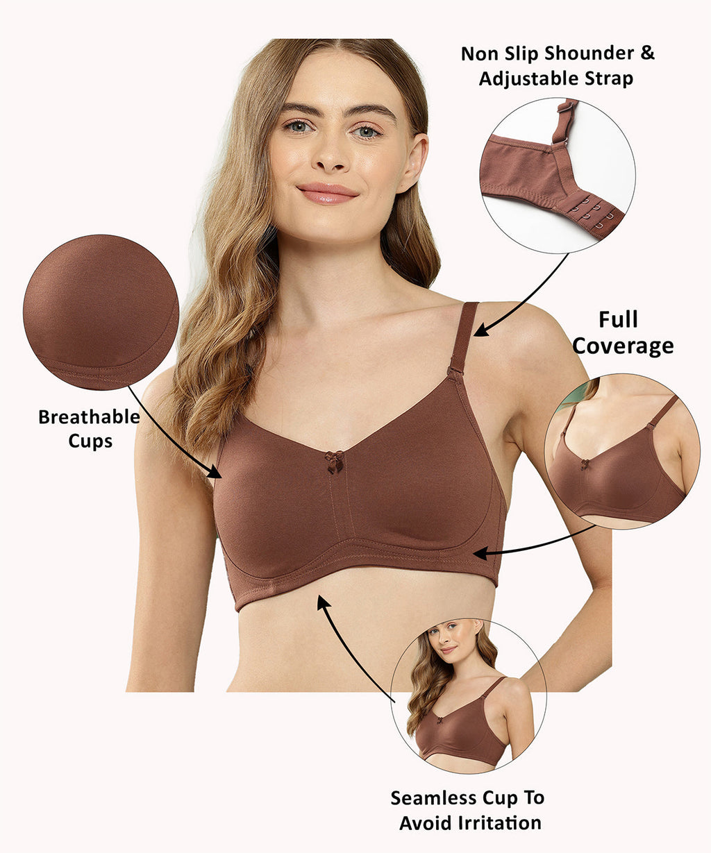 Brown T Shirt Bra