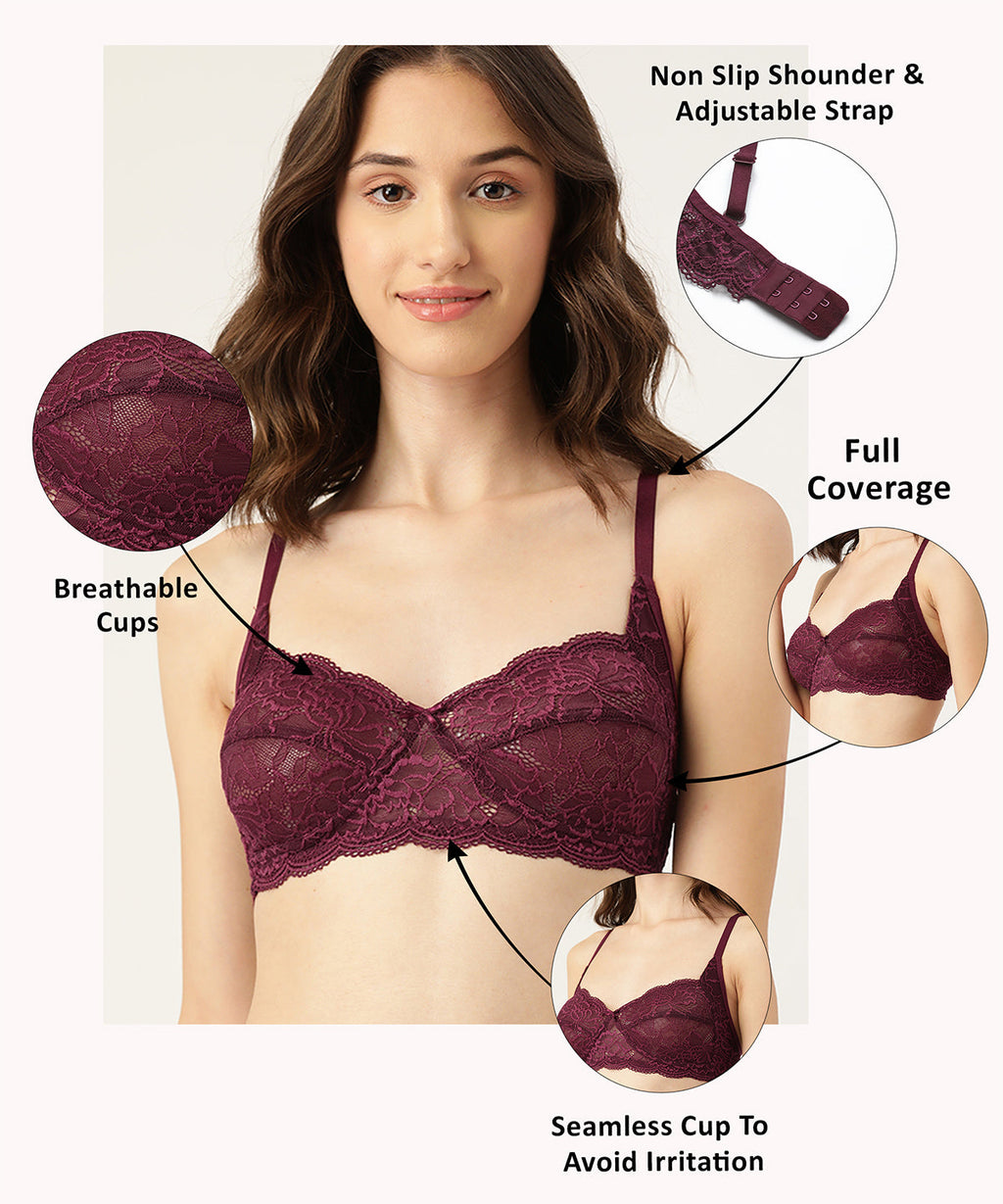 Magenta T Shirt Bra