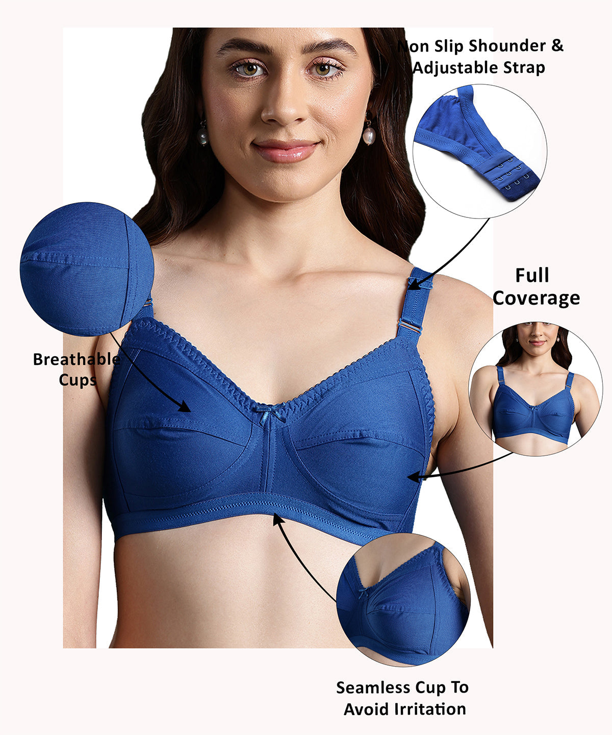Blue T Shirt Bra