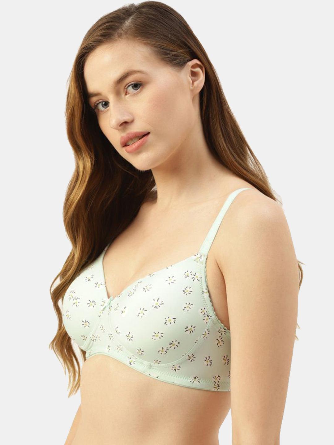 Women's Floral Print Lightly Padded Bra |BRA-4009| Leading Lady