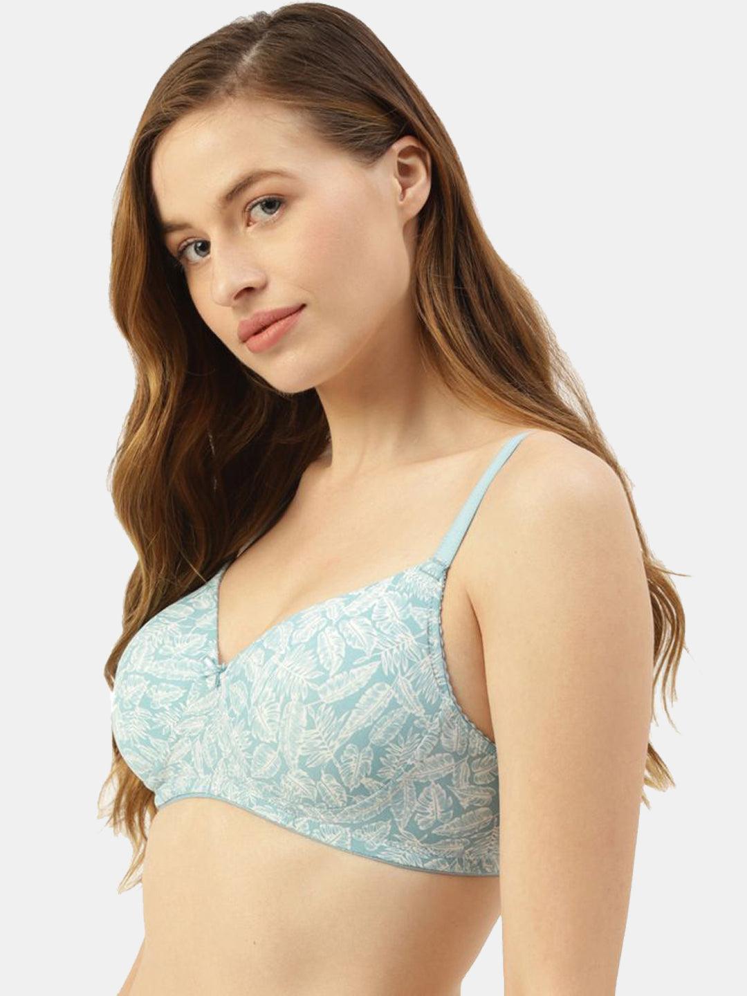 Women's Floral Printed Lightly Padded Bra |BRA-4008| Leading Lady