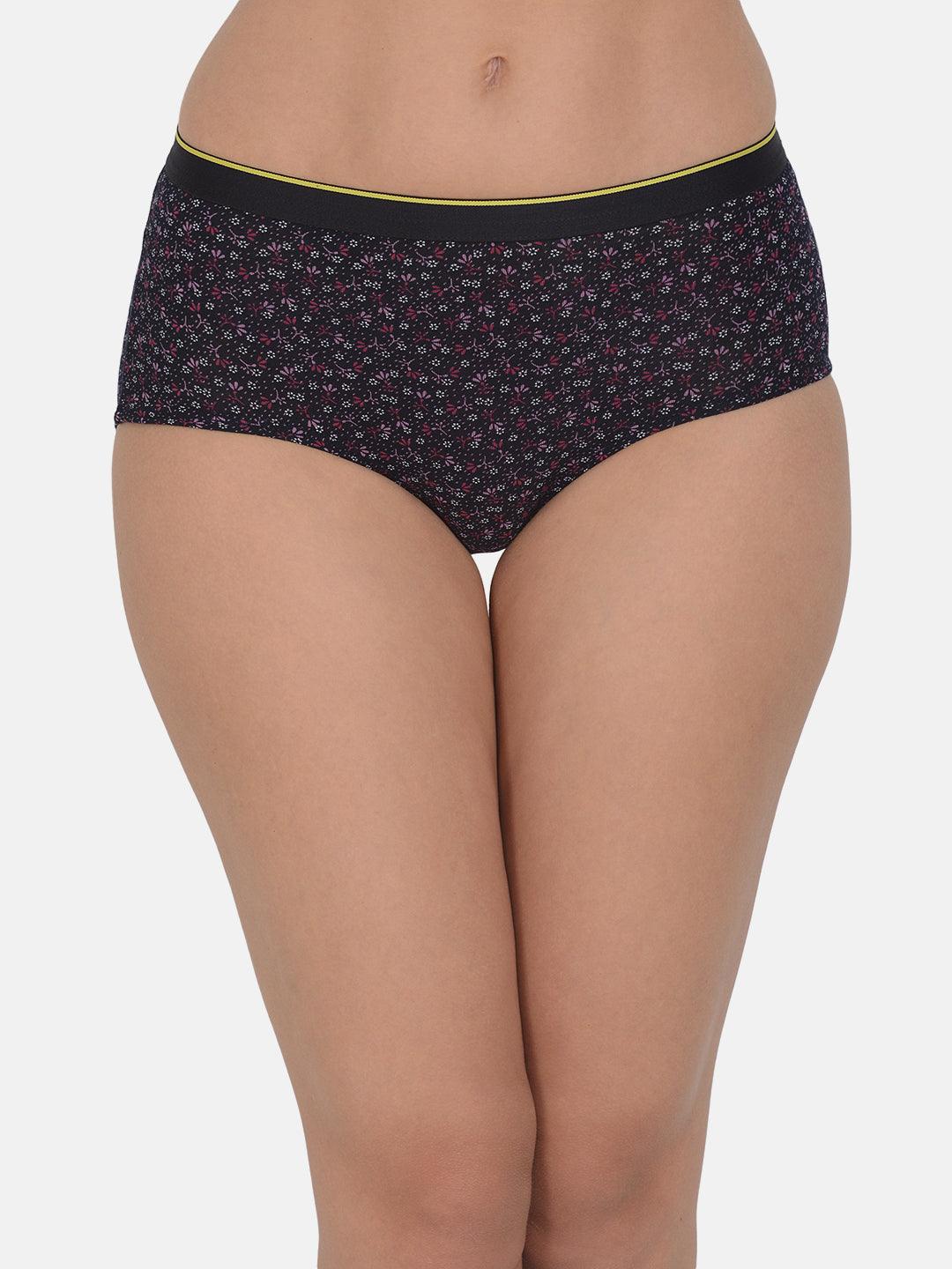 Women's Printed 4 way Stretch Hipster Brief Pack of 3 with Modal Fabric | MM-HIPSTER-PR001-3 | Leading Lady