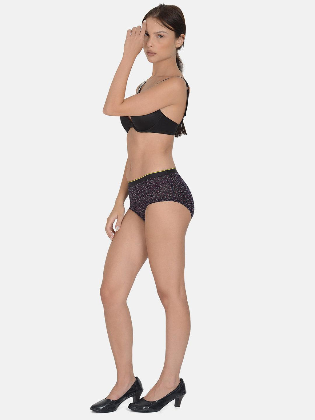 Women's Printed 4 way Stretch Hipster Brief Pack of 3 with Modal Fabric | MM-HIPSTER-PR001-3 | Leading Lady