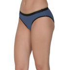 Women's Solid 4 Way Stretch Bikini Brief Pack of 3 with Modal Fabric | MM-BIKINI-S001-3 | Leading Lady