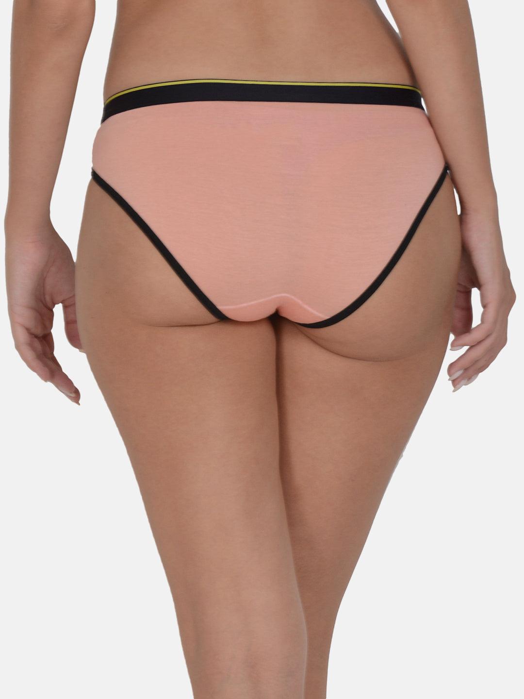 Women's Solid 4 Way Stretch Bikini Brief Pack of 3 with Modal Fabric | MM-BIKINI-S001-3 | Leading Lady