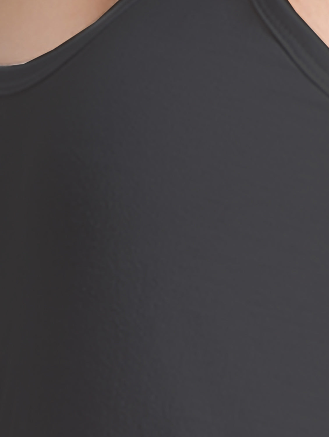 Women's Solid Black Pure Cotton Long Camisole | DC-140-BK-1 | Leading Lady