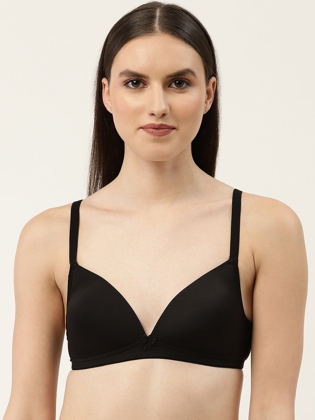 Women's Solid Lightly Padded Plunge Bra | BRA-8007-1 | Leading Lady