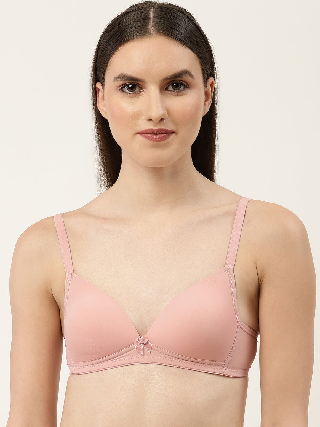 Women's Solid Lightly Padded Plunge Bra | BRA-8008-1 | Leading Lady