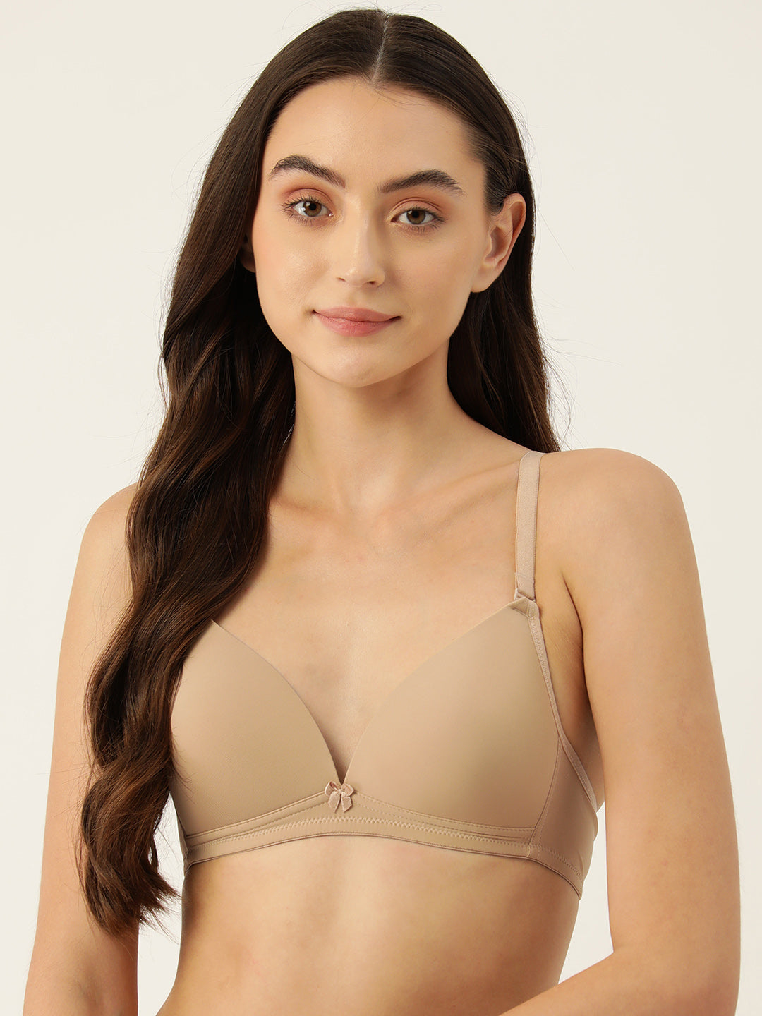 Women's Solid Lightly Padded Plunge Bra | BRA-8018-1 | Leading Lady