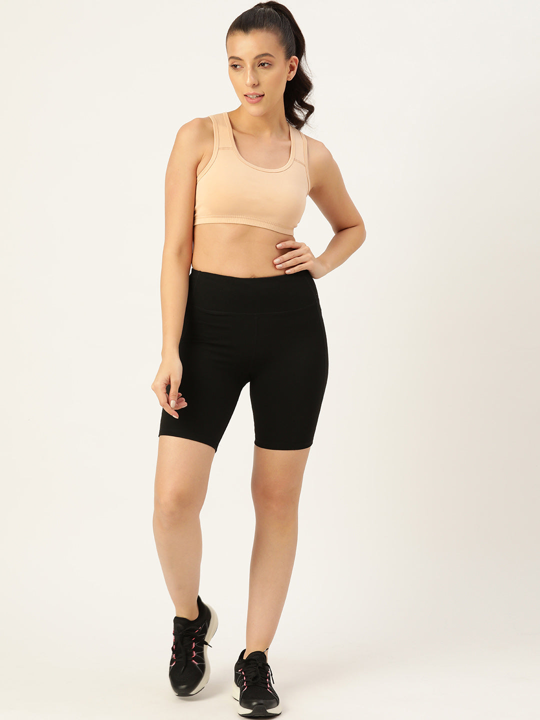Women's Solid Non-Padded Sports Bra | SPB-4101-SKN-1 | Leading Lady